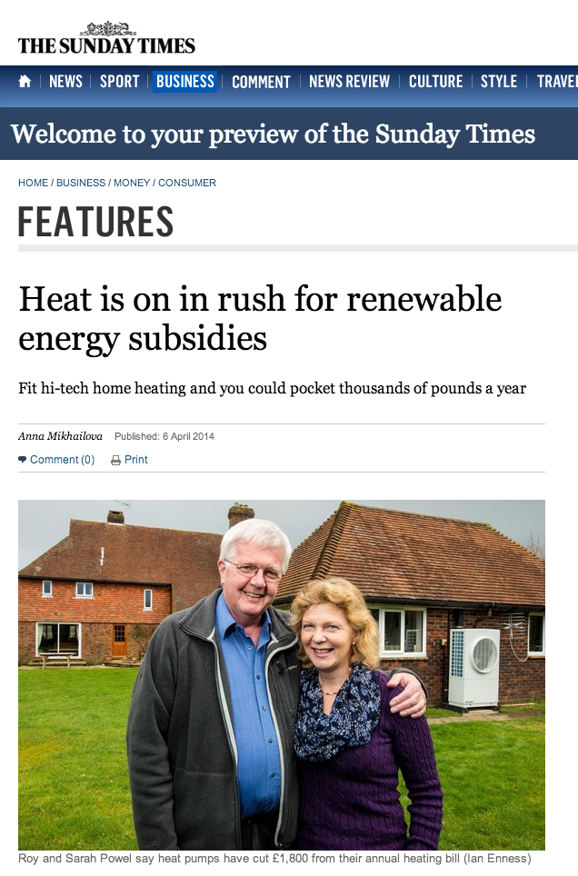 Renewable Heat Incentive